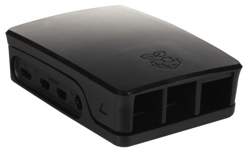 Корпус Qumo RS028 ABS Plastic case for Raspberry Pi 4 Black