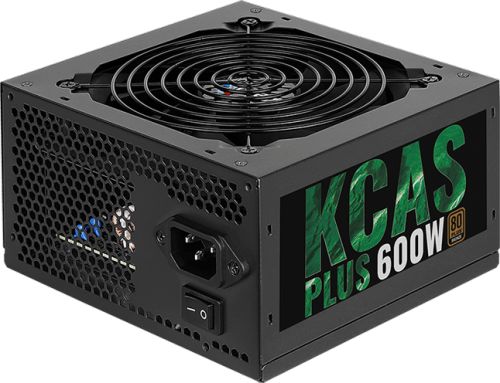 Блок питания ATX AeroCool KCAS PLUS 600W 4713105962659 V23 20244868pin вентилятор d120мм каб