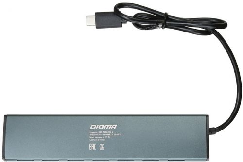 Разветвитель USB 3.1 Digma HUB-7U3.0-UC-G