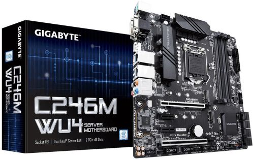 

Материнская плата mATX GIGABYTE C246M-WU4, C246M-WU4