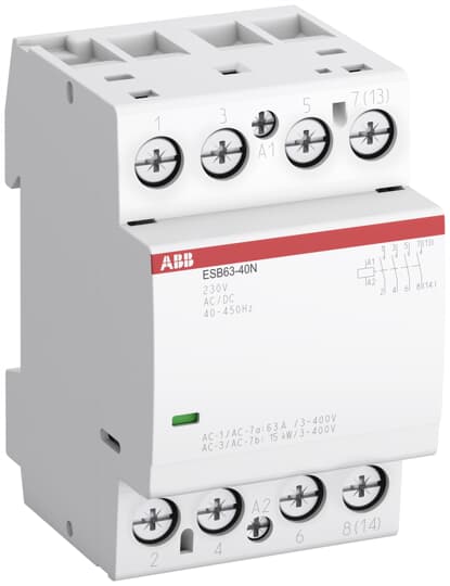 

Контактор модульный ABB 1SAE351111R0640 ESB63-40N-06 модульный (63А АС-1, 4НО), катушка 230В AC/DC, 1SAE351111R0640