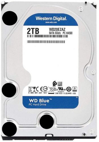 Жесткий диск 2TB SATA 6Gb/s Western Digital WD20EZAZ 3.5" Blue 5400rpm 256MB
