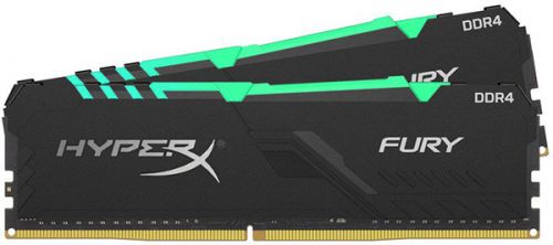 Модуль памяти DDR4 32GB (2*16GB) HyperX HX424C15FB3AK2/32 2400MHz CL15 D Fury RGB