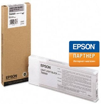 Картридж Epson C13T606900 для принтера Stylus Pro 4800/4880 (220ml) light light black картридж hi black hb cb541a