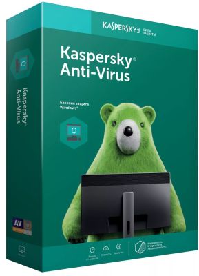 ПО Kaspersky Anti-Virus Russian Edition. 2-Desktop 1 year Base Box