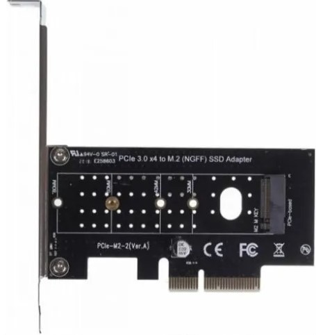 Адаптер ASIA PCI-E M.2 NGFF M2 NGFF M-KEY V2 - фото 1