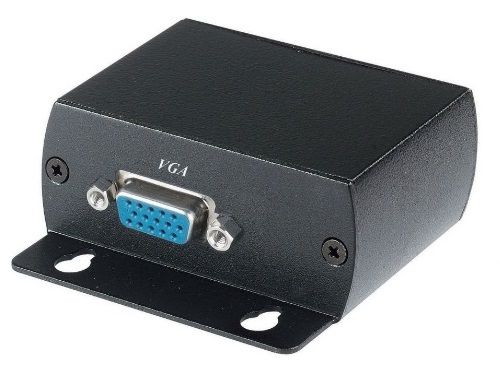 Комплект SC&T VE01H передатчик T+приёмник R, для передачи VGA-сигнала высокого разрешения(1920х1200) по кабелю CAT5, дальность передачи до 70м