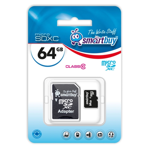 Карта памяти smartbuy microsd 32gb class 10 sb32gbsdcl10 01 адаптер