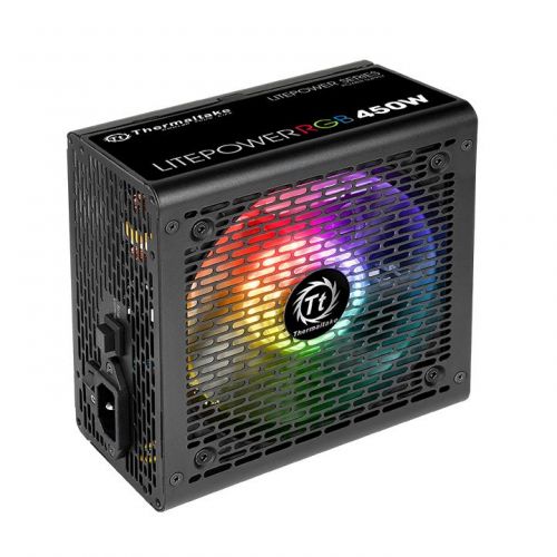 Блок питания ATX Thermaltake Litepower RGB 450W (230V) PS-LTP-0450NHSANE-1 450W v2.3, A.PFC, 80 Plus , вентилятор d120мм