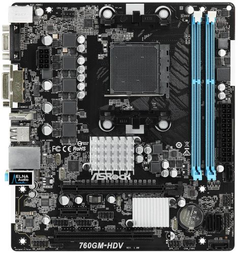 Материнская плата mATX ASRock 760GM-HDV