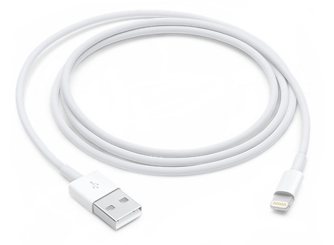 Кабель интерфейсный Apple MQUE2ZM/A / MD818ZM/A Lightning to USB, 1м