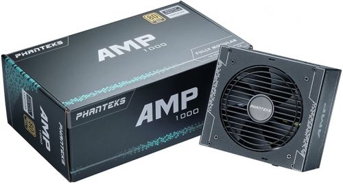 Блок питания ATX PHANTEKS AMP PH-P1000G 1000W, Active PFC, 120mm fan, 80 PLUS Gold, fully modular Retail