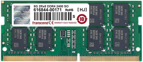 Модуль памяти SODIMM DDR4 8GB Transcend TS1GSH64V4H PC4-19200 2400MHz 2Rx8 CL17 1.2V