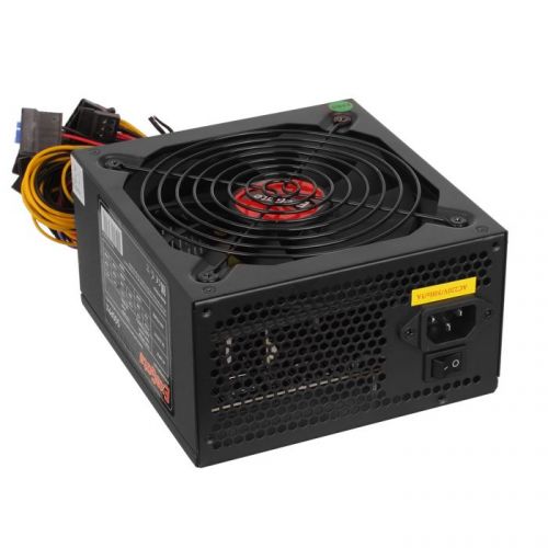 Блок питания ATX Exegate 500PPX EX221641RUS 500W RTL, black, APFC, 14cm, 24p+(4+4)p PCI-E,4*IDE,5*SATA, FDD