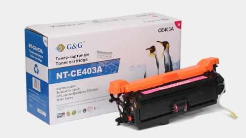 Тонер-картридж пурпурный G&G NT-CE403A для HP LaserJet Enterprise 500 color M551dn/M551n/M551xh