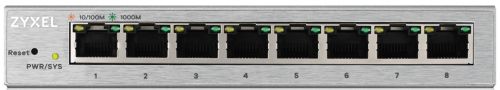 Коммутатор управляемый ZYXEL GS1200-8-EU0101F 8xGE, настольный, бесшумный, с поддержкой VLAN, IGMP, QoS и Link Aggregation