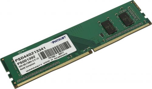 Модуль памяти DDR4 4GB Patriot Memory PSD44G213341 Signature PC4-17000 2133Mhz CL15 1.2V RTL