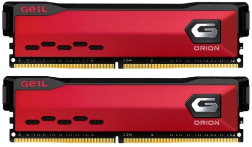 Модуль памяти DDR4 32GB (2*16GB) Geil GOR432GB3200C16BDC Orion red PC4-25600 3200MHz CL16 радиатор 1.35V