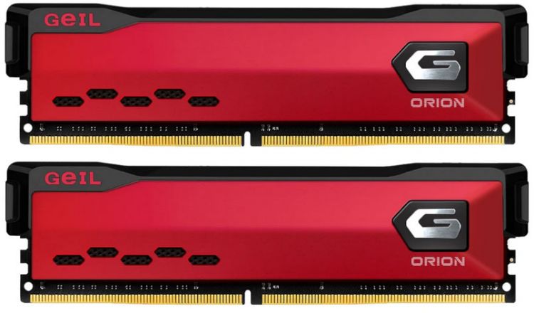 

Модуль памяти DDR4 32GB (2*16GB) Geil GOR432GB3200C16BDC Orion red PC4-25600 3200MHz CL16 радиатор 1, GOR432GB3200C16BDC