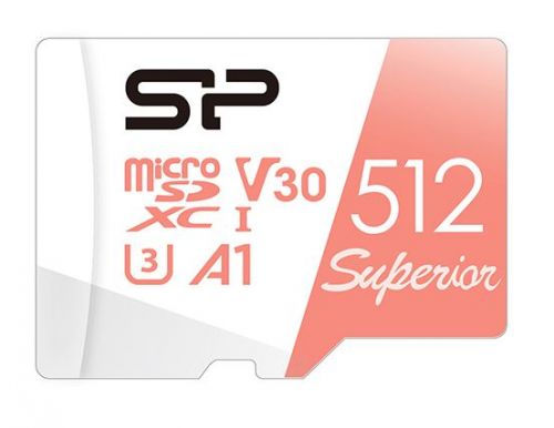 Карта памяти 512GB Silicon Power SP512GBSTXDV3V20SP Superior A1 Class 10 UHS-I U3 100/80 Mb/s (SD адаптер)