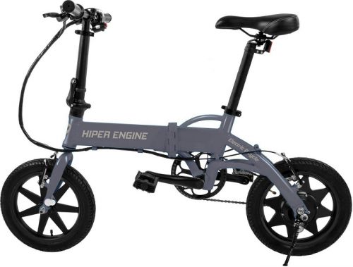Велосипед HIPER Engine BL150 электрический, 14 колеса, 350 Вт, складной, алюминивая рама, серый