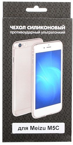 

Чехол силиконовый DF DFmzCase-18 для Meizu M5C, TPU, прозрачный, DFmzCase-18