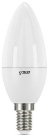 

Лампа светодиодная Gauss 103101310 свеча 9.5W 950lm 6500К E14 LED, 103101310