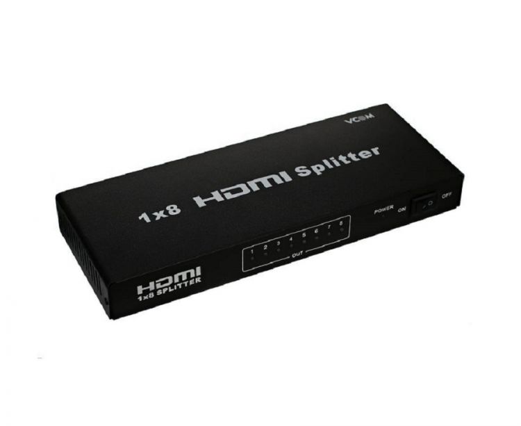 

Разветвитель HDMI VCOM DD418A/VDS8048D 1=>8, 3D Full HD, 1.4v, каскадируемый, DD418A/VDS8048D