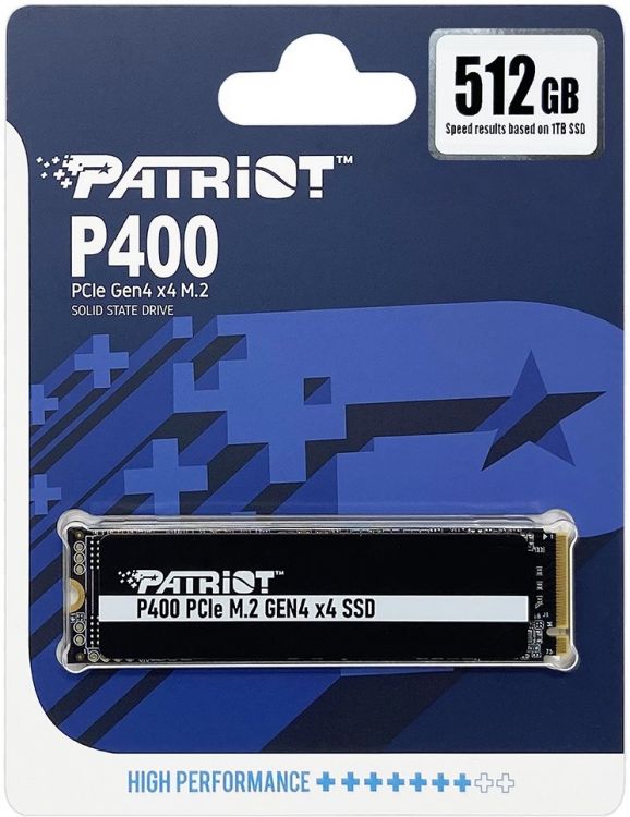 

Накопитель SSD M.2 2280 Patriot Memory P400P512GM28H P400 512GB PCIe Gen4 x 4 NVMe 1.3 5000/3300MB/s IOPS 550K/450K heatshield, P400P512GM28H