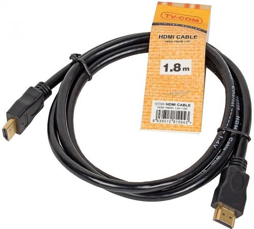 Кабель интерфейсный HDMI-HDMI TV-COM CG150S-1.8M (M)/(M), 1.8m