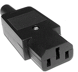 Вилка Lanmaster LAN-IEC-320-C13 IEC 60320 C13, 10A, 250V, разборная, черная