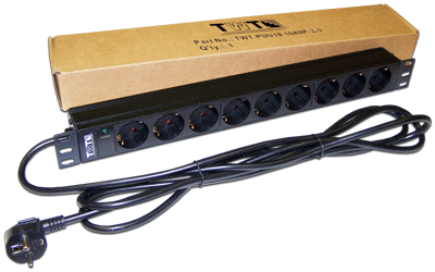 

Блок розеток 19", 9 розеток TWT TWT-PDU19-16A9P-3.0, TWT-PDU19-16A9P-3.0