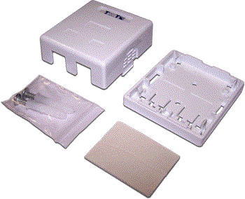 Коробка TWT TWT-SA1-WH настенная на 1 порт для Keystone адаптер dkc 45107 для keystone 1 мод цвет серый viva