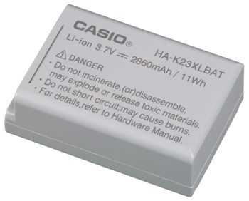 Аккумулятор Casio HA-K23XLBAT для DT-X8, Li-Ion, напряжение: 3,7В, 2860mAh