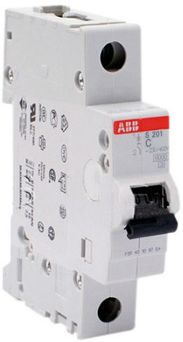 Автоматический выключатель ABB 2CDS251001R0014 S201 1P 1А (C) 6kA