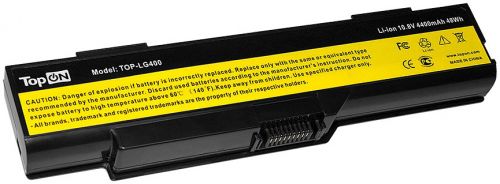 Аккумулятор для ноутбука Lenovo TopOn TOP-LG400 для моделей 3000 C460, C465, C510, G400, G410 10.8V