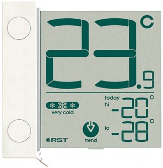 Термометр RST 01291 79940 цифровой, оконный, цвет прозрачный - фото 1