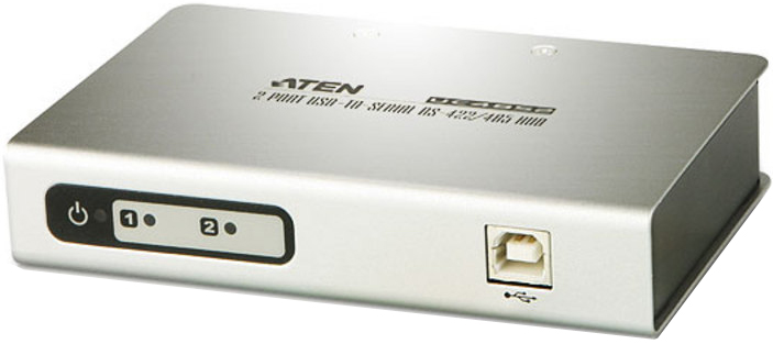 Конвертер Aten UC4852-AT USB<=>RS-422/485, USB B-тип>2xDB9, Female>Male, без БП usb2 0 to rs 485 rs 422 db9 pin female com serial port adapter cable converter