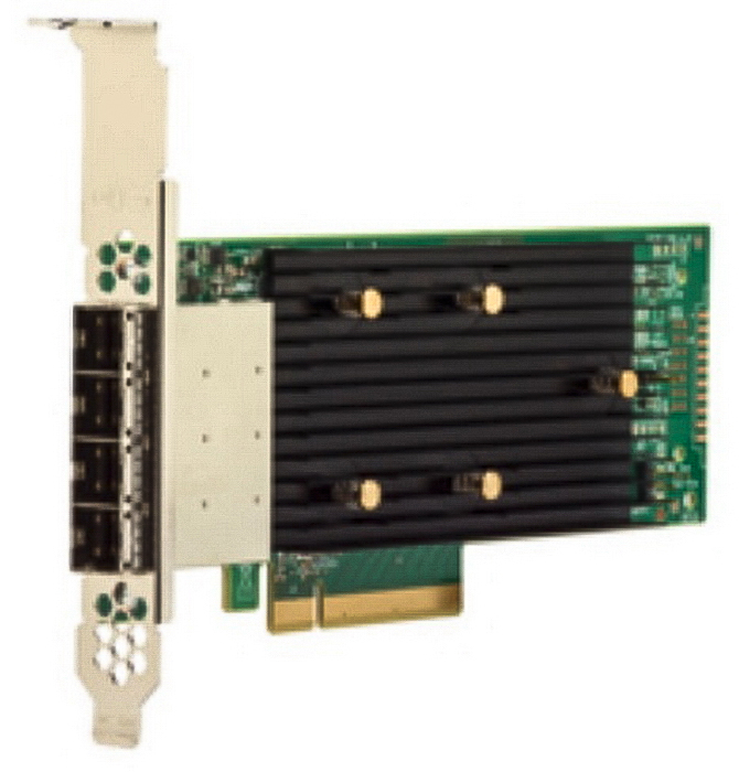 цена Контроллер ACD ACD 9400-16e PCIe 3.1 x8 LP, Tri-Mode SAS/SATA/NVMe 12G HBA, 16port(4*ext SFF8644), 3416 IOC (Broadcom 9400-16e)