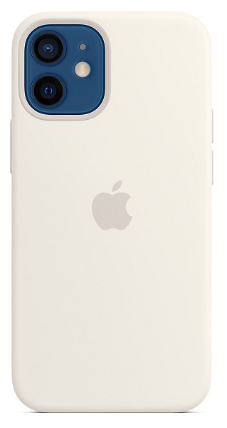 цена Чехол Apple Silicone Case with MagSafe MHKV3ZE/A для iPhone 12 mini white