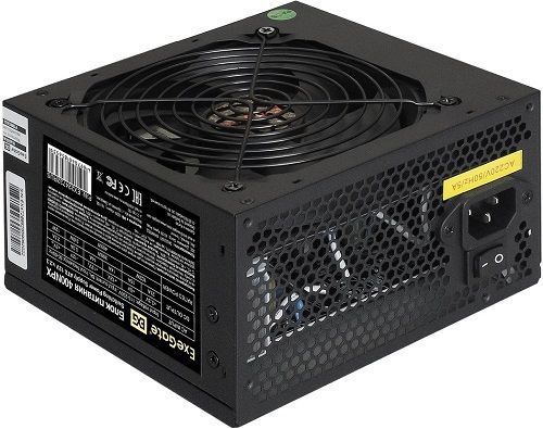 Блок питания ATX Exegate 400NPX EX224732RUS-S 400W, SC, black, 12cm fan, 24p+4p, 6/8p PCI-E, 3*SATA,