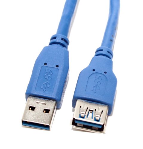 Кабель интерфейсный USB 3.0 удлинитель 5bites UC3011-030F AM-AF, 3м, синий