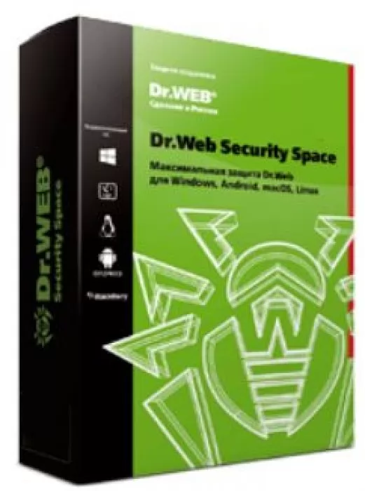 Dr.Web Security Space, 2 ПК/1 год