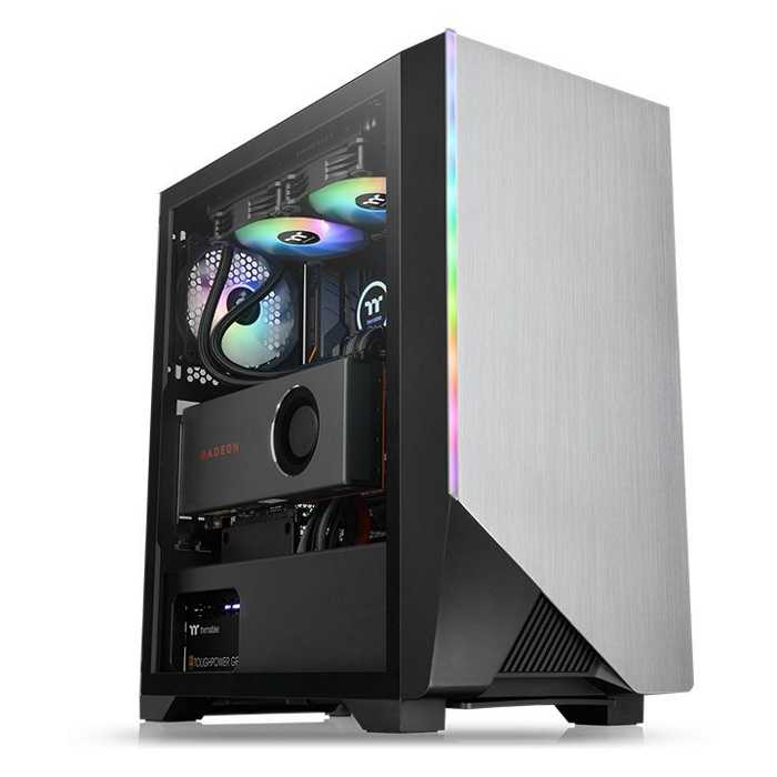 

Корпус ATX Thermaltake H550 TG ARGB CA-1P4-00M1WN-00 черный, без БП, окно из закаленого стекла, USB 3.0, 2*USB 2.0, audio, RGB Switch, H550 TG ARGB