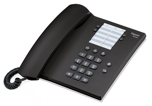 цена Телефон проводной Gigaset DA100 S30054-S6526-S301 антрацит