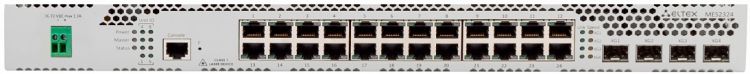 

Коммутатор управляемый ELTEX MES2324 24 порта 10/100/1000 Base-T, 4 порта 10GBase-R (SFP+)/1000Base-X (SFP), L3, 48V DC, MES2324