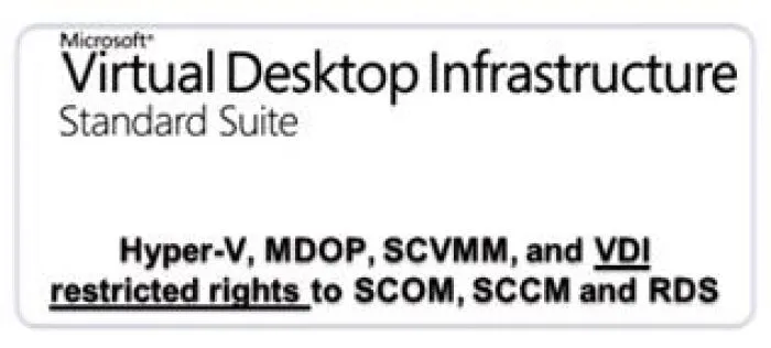 Microsoft VDI Suite w/o MDOP Sngl SubsVL OLV C 1Mth AP PerDvc