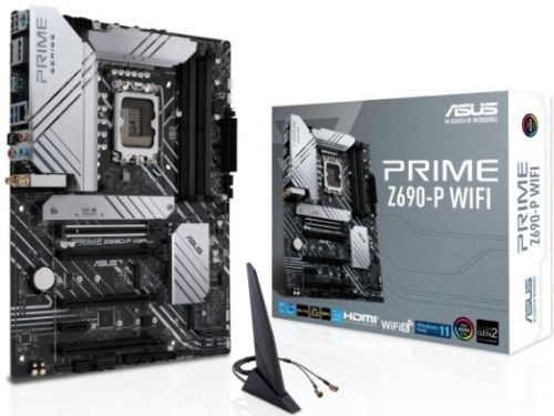 Материнская плата ATX ASUS PRIME Z690-P WIFI (LGA1700, Z690, 4*DDR5(6000), 4*SATA 6G, 3*M.2, 5*PCIE,