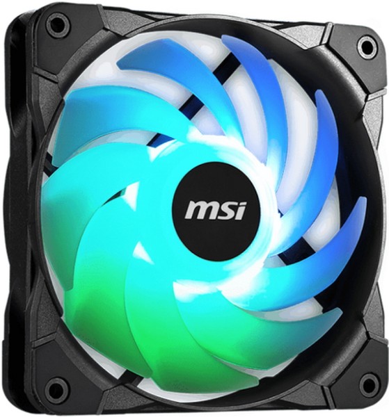 

Вентилятор для корпуса MSI MAG MAX F12A-3 OE3-7G09F02-W57 120x120x25mm, 600-1500rpm, 8-40.1CFM, 20-28dBA, 4-pin PWM/3-pin ARGB (3-pack), MAG MAX F12A-3