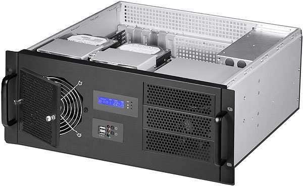 

Корпус серверный 4U Procase GM438-B-0 8 (HDD). Глубина - 380мм. МП 12"x9.6" ATX .560 * 530 * 265, GM438-B-0